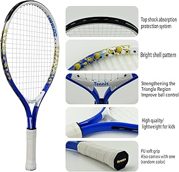 Amazon.com : Senston 17 inch Tennis Racket for Kids 2-Pack